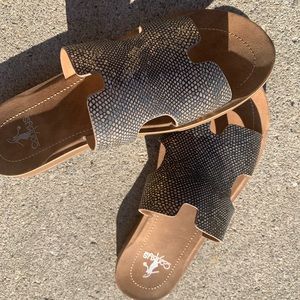 Corky slip on sandals